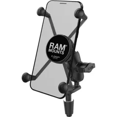 RAM MOUNTS X-Grip® Short Arm Phone Holder with Fork Stem Base - Large Phones für Honda, Yamaha, Suzuki