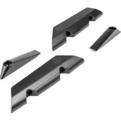 GILLES TOOLING Winglet Cover Kit - Schwarz für Ducati STREETFIGHTERV4