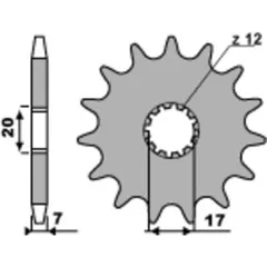 PBR Standard Stahlriztel vorne 2064 - 428