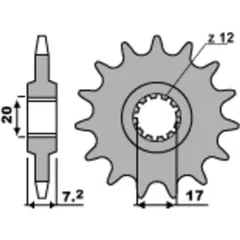 PBR Standard Stahlriztel vorne 600M - 420