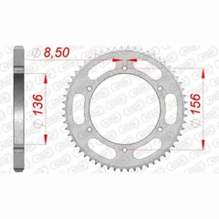 AFAM Standard Kettenrad 53104