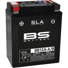 BS BATTERY SLA Battery Maintenance Free Factory Activated - BB12A-A/B FA for Honda, Kawasaki, Yamaha