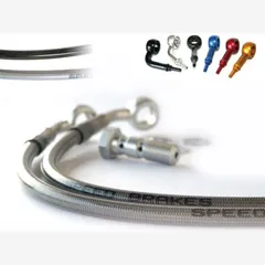 SPEEDBRAKES Aviation Brake Hose Carbon/Black Banjo for Honda CBR600F 5812
