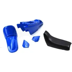 ART Plastic Kit OEM Color Blue w/ Complete Seat Black for: Yamaha PW50