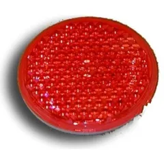 Reflector round red 80mm