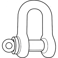 Schäkel 13 mm+Bolzen 1/2 Zoll