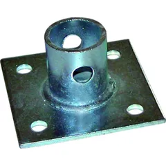 Flange for removable support leg