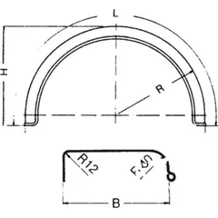 Rear fender pvc HPE241312