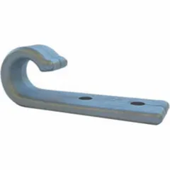 Planenhaken 2LOCH PVC grau