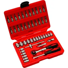 Socket set 1/4 46 piece