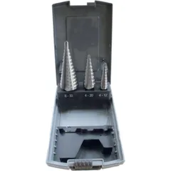 Step cone drill set 3 piece