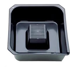 Oil drain pan black