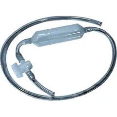 Battery filler & emptier with stop cock