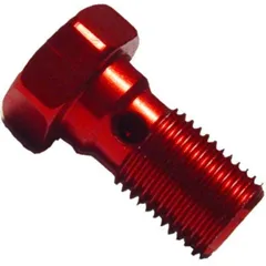 Banjo bolt single m10x1.00 red