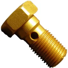 Banjo bolt single m10x1.00 gold