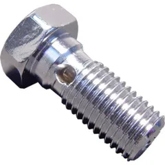 Banjo bolt single m10x1.25 chrome
