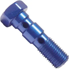 Banjo bolt double m10x1.00 blue
