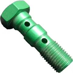 Banjo bolt double m10x1.00 green