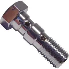 Banjo bolt double m10x1.00 chrome