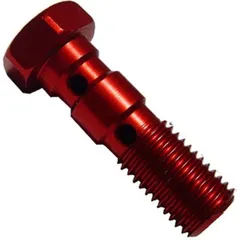 Banjo bolt double m10x1.25 red