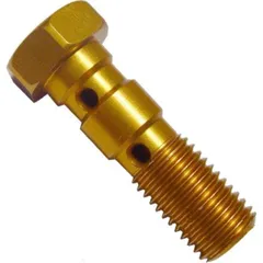 Banjo bolt double m10x1.25 gold