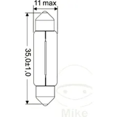 Bulb 6v5w jmp 1710JMP10er