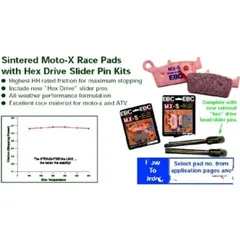 Brake pads sintered mx-s ebc MXS185