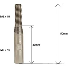 Extension for gear shift rod MCF430
