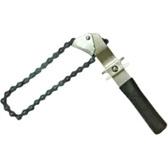 Universal Oil Filter Chain Wrench with Handle
