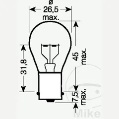 Glühbirne Lampe 6V21W JMP 1320JMP1er