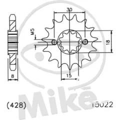 Sprocket 15T pitch 428 501502215