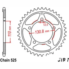 Rear sprocket 45 tooth pitch 525 sil