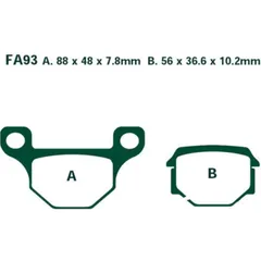 Bremsbeläge Bremsklotz Standard EBC FA093