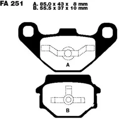 Bremsbeläge Bremsklotz Standard EBC FA251