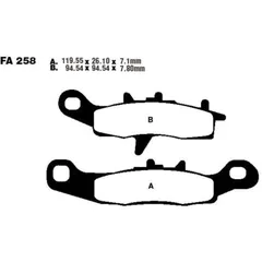 Bremsbeläge Bremsklotz Standard EBC FA258TT
