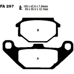 Brake pads std ebc FA297