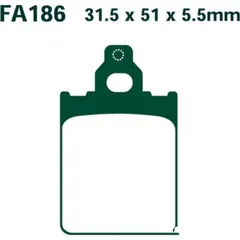 Brake pads carbon scooter ebc SFAC186