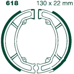Brake shoes inc springs ebc S618