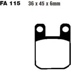 Brake pads scooter ebc SFA115