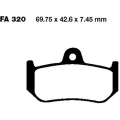 Brake pads sintered hh ebc FA320HH