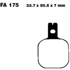 Brake pads sintered hh ebc FA175HH