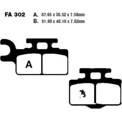 Brake pads std ebc FA302TT