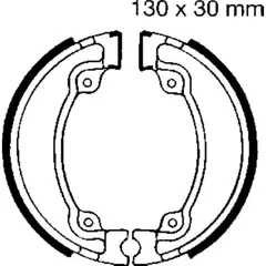 Brake shoes inc springs ebc H318