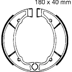 Brake shoes inc springs ebc Y512