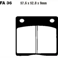 Brake pads std ebc FA036