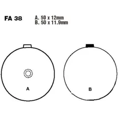 Brake pads std ebc FA038