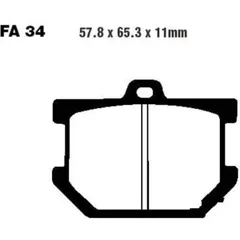 Bremsbeläge Bremsklotz Standard EBC FA034