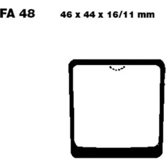 Bremsbeläge Bremsklotz Standard EBC FA048