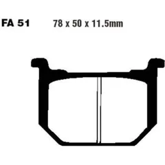 Brake pads std ebc FA051