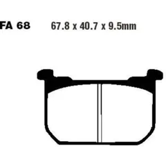 Brake pads sintered hh ebc FA068HH